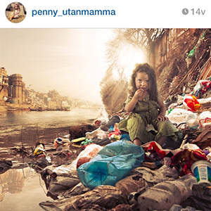 Anitha Schulmans dotter Penny i kampanjen #GuiltTripSunday