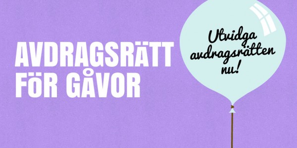 avdragsrätt för gåvor till ideell sektor